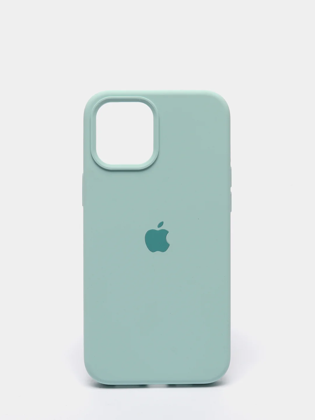 Мятный чехол для iPhone 12 Pro Max, силиконовый, c логотипом