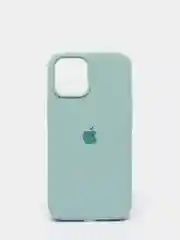 Мятный чехол для iPhone 12 Pro Max, силиконовый, c логотипом