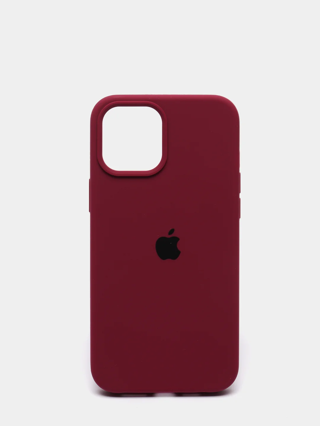 Фиолетовый чехол для iPhone 12 Pro Max, силиконовый, c логотипом