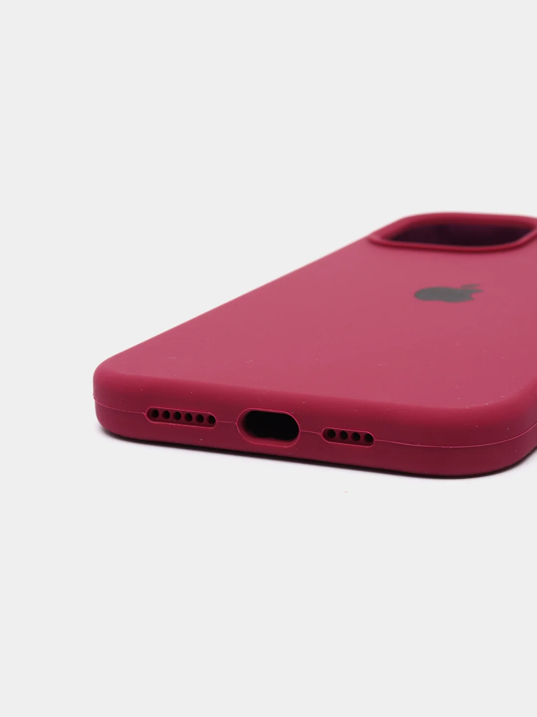 Фиолетовый чехол для iPhone 12 Pro Max, силиконовый, c логотипом