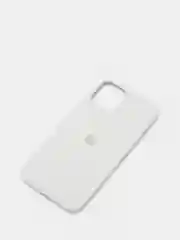 Бежевый чехол для iPhone 12 Pro Max, силиконовый, c логотипом