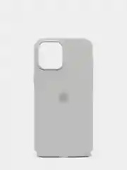 Белый чехол для iPhone 12 Pro Max, силиконовый, c логотипом