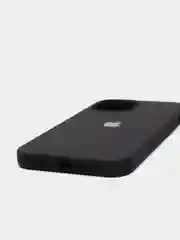 Черный чехол для iPhone 12 Pro Max, силиконовый, c логотипом