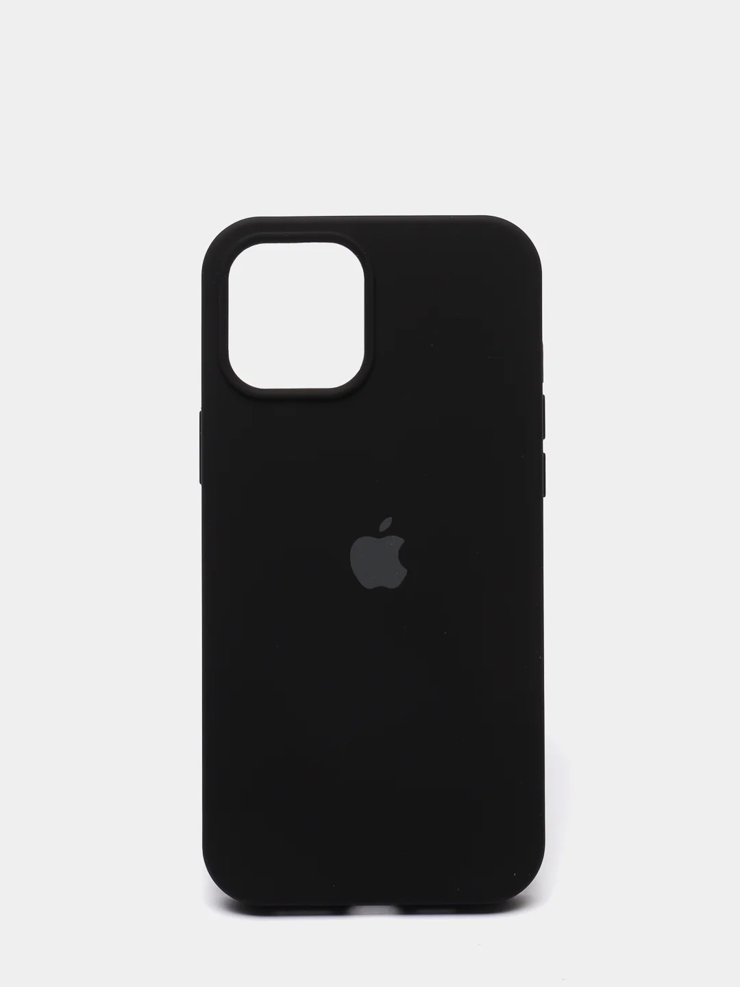 Черный чехол для iPhone 12 Pro Max, силиконовый, c логотипом