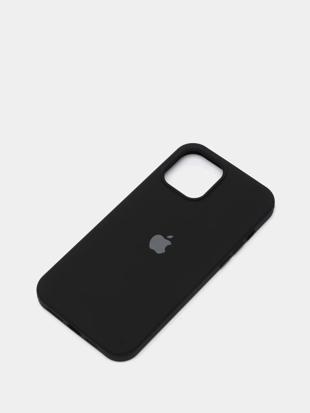 Черный чехол для iPhone 12 Pro Max, силиконовый, c логотипом