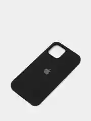 Черный чехол для iPhone 12 Pro Max, силиконовый, c логотипом