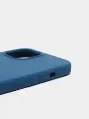 Темно-синий чехол для iPhone 12 Pro Max, силиконовый, c логотипом