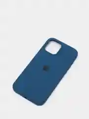 Темно-синий чехол для iPhone 12 Pro Max, силиконовый, c логотипом