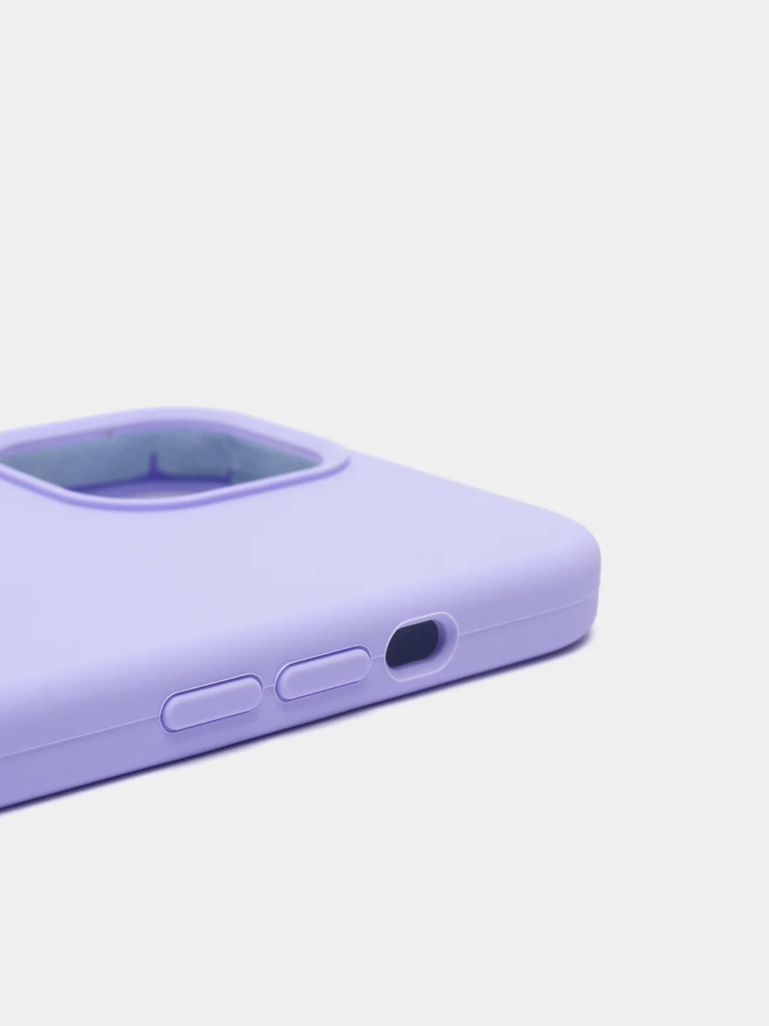 Лавандовый чехол для iPhone 12 Pro Max, силиконовый, c логотипом