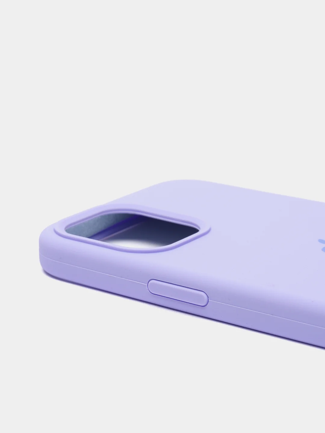 Лавандовый чехол для iPhone 12 Pro Max, силиконовый, c логотипом