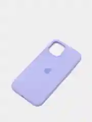 Лавандовый чехол для iPhone 12 Pro Max, силиконовый, c логотипом