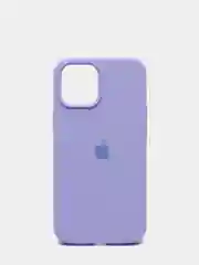 Лавандовый чехол для iPhone 12 Pro Max, силиконовый, c логотипом