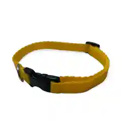 Желтый ошейник для кошек/собак 18-26 см/10мм STRONG DOG