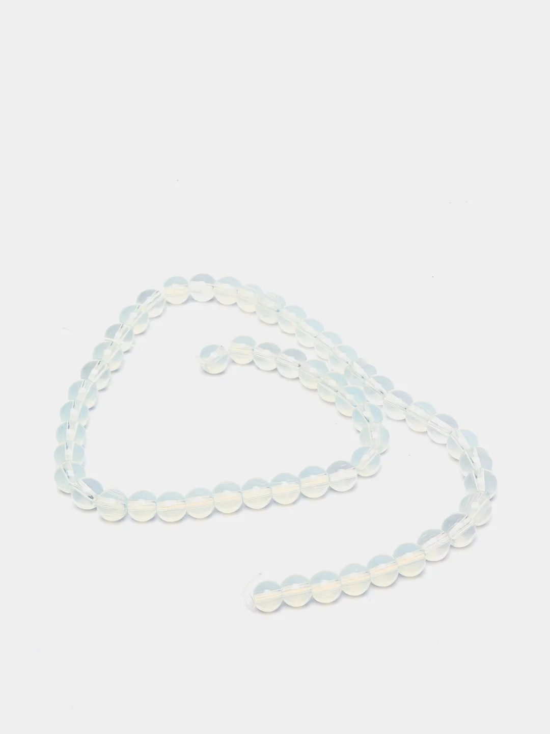 Серебряный бусины круглые стеклянные