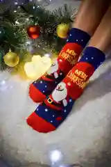 Новогодние носки, унисекс, длинные