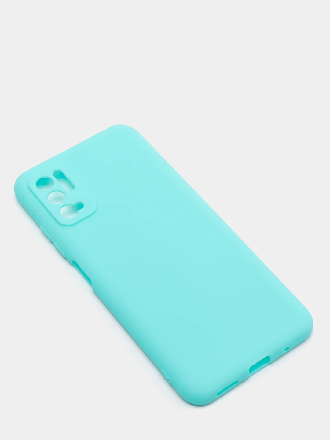 Бирюзовый чехол Xiaomi Poco M3 Pro / Redmi Note 10T, Сяоми Поко М3 Про / Редми Нот 10Т, силиконовый