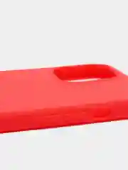 Красный чехол силиконовый на iPhone 5, 5s, 6, 6s, 7, 8, SE 2020, X, XR, XS Max, 12 14 Pro, 13 mini