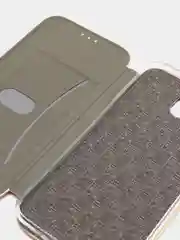 Золотой чехол книжка на Samsung Galaxy J7 2017 (J730), Самсунг Галакси Джи7 2017 (Джи730)