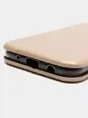 Золотой чехол книжка на Samsung Galaxy J5 2017 (J530), Самсунг Галакси Джи 5 2017 (Джи 530)