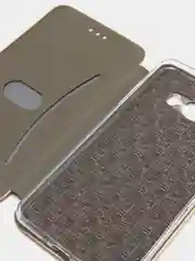 Золотой чехол книжка на Samsung Galaxy J5 2016 (J510), Самсунг Галакси Джи 5 2016 (Джи 510)
