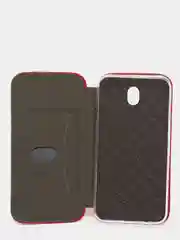Красный чехол книжка на Samsung Galaxy J7 2017 (J730), Самсунг Галакси Джи7 2017 (Джи730)