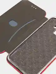Красный чехол книжка Samsung Galaxy J6 (2018), Самсунг Галакси Джи6 (2018)