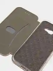 Золотой чехол-книжка на Samsung Galaxy A5 2017 (A520), Самсунг Галакси А5 2017 (А520)