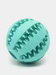 Бирюзовый мяч зубочистка - жевательная игрушка кормушка для собак и кошек, для чистки зубов
