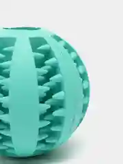 Бирюзовый мяч зубочистка - жевательная игрушка кормушка для собак и кошек, для чистки зубов