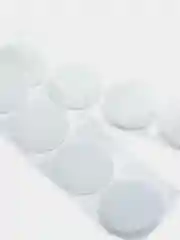 Белый круглые липучки на клеевой основе (самоклеящиеся)