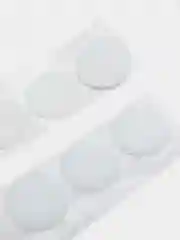 Белый круглые липучки на клеевой основе (самоклеящиеся)