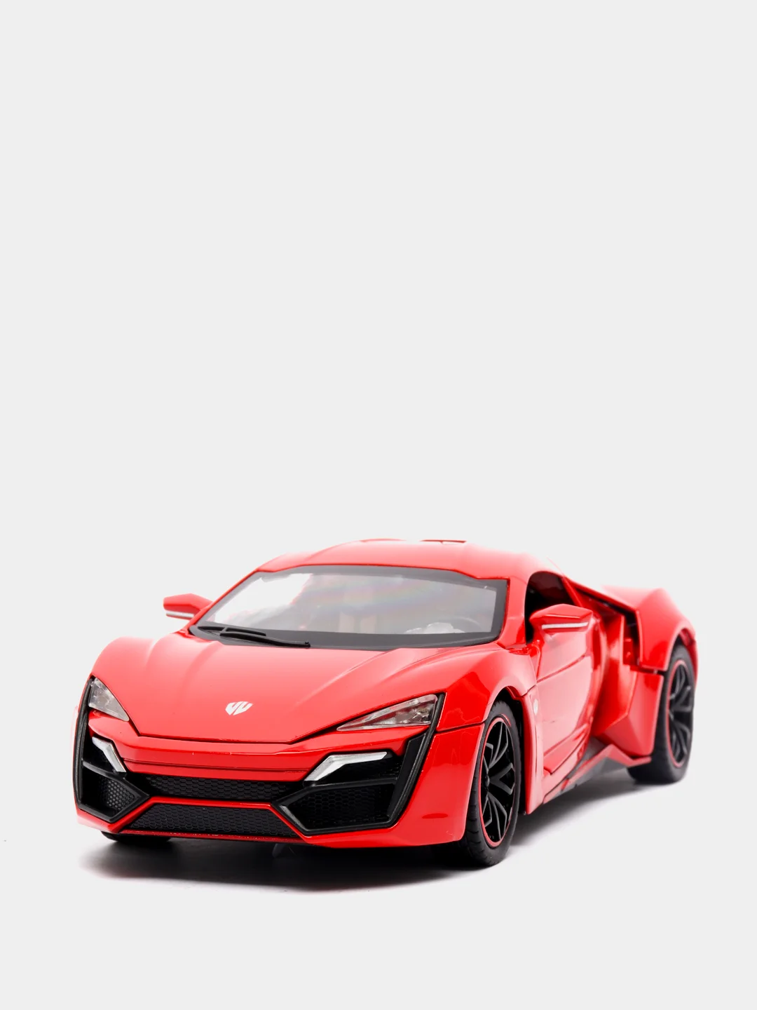 Красный металлическая машинка Die Cast 1:24 Lykans Hypersport CZ32A, инерционная