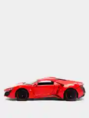 Красный металлическая машинка Die Cast 1:24 Lykans Hypersport CZ32A, инерционная