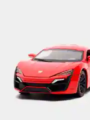 Красный металлическая машинка Die Cast 1:24 Lykans Hypersport CZ32A, инерционная