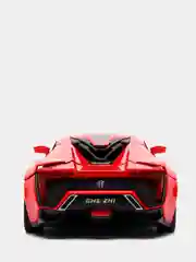 Красный металлическая машинка Die Cast 1:24 Lykans Hypersport CZ32A, инерционная
