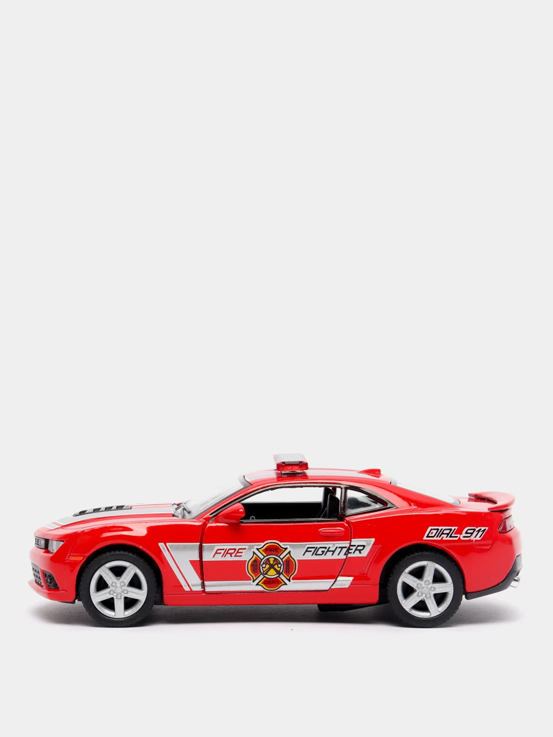 Красный металлическая машинка 1:38 Chevrolet Camaro 2014 (Полицейский/Пожарный) KT5383DPR