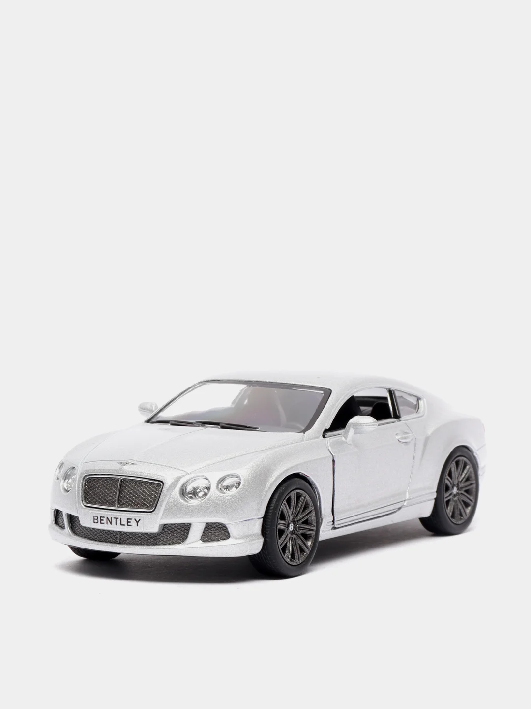 Серебряный металлическая машинка 1:38 Bentley Continental GT Speed 2012 KT5369D