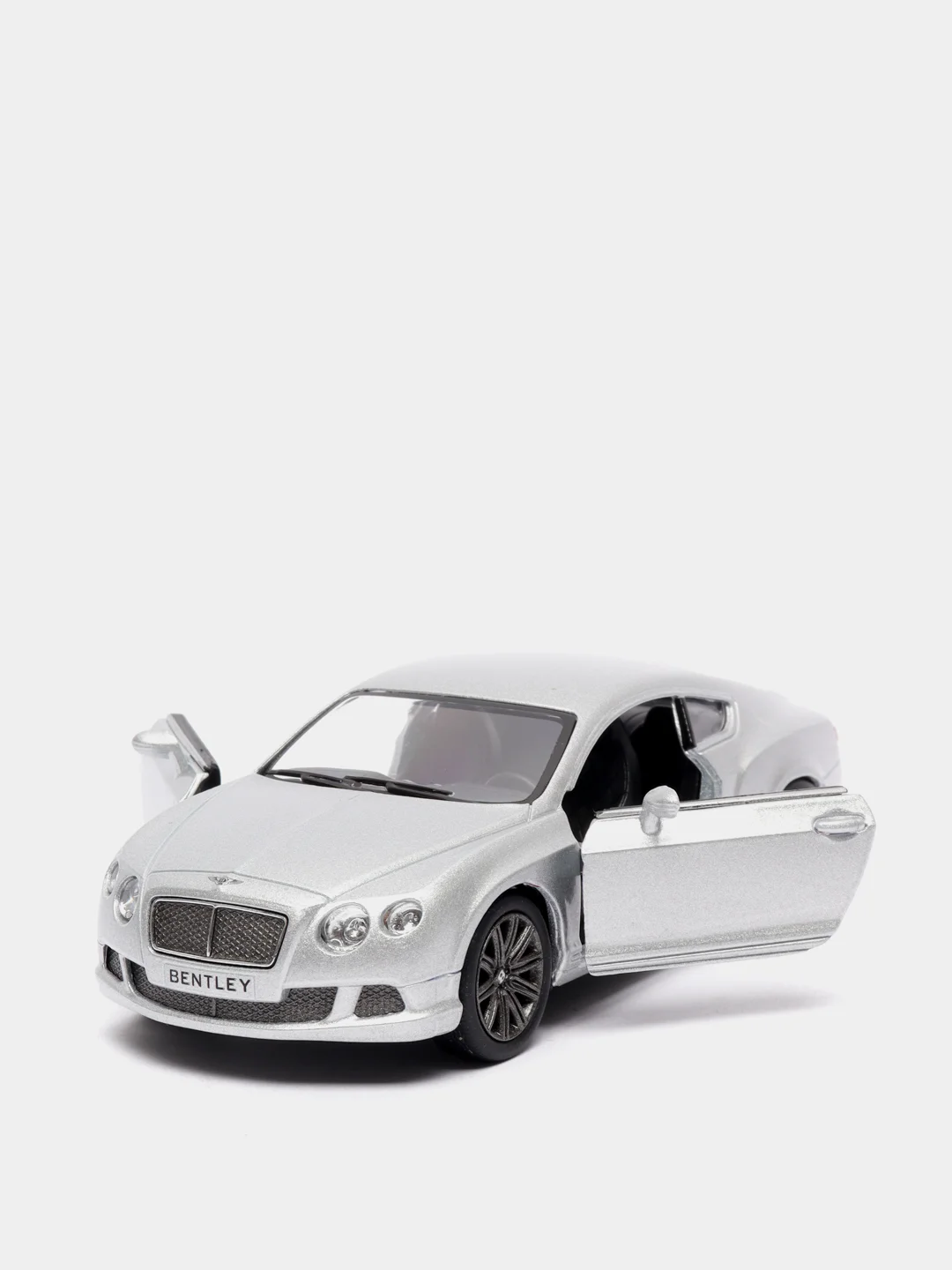 Серебряный металлическая машинка 1:38 Bentley Continental GT Speed 2012 KT5369D