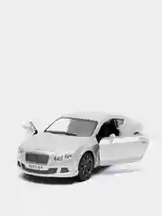 Серебряный металлическая машинка 1:38 Bentley Continental GT Speed 2012 KT5369D