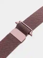 Розовый ремешок для Apple Watch "Миланская петля", металлический