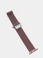 Розовый ремешок для Apple Watch "Миланская петля", металлический