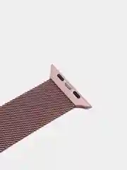 Розовый ремешок для Apple Watch "Миланская петля", металлический