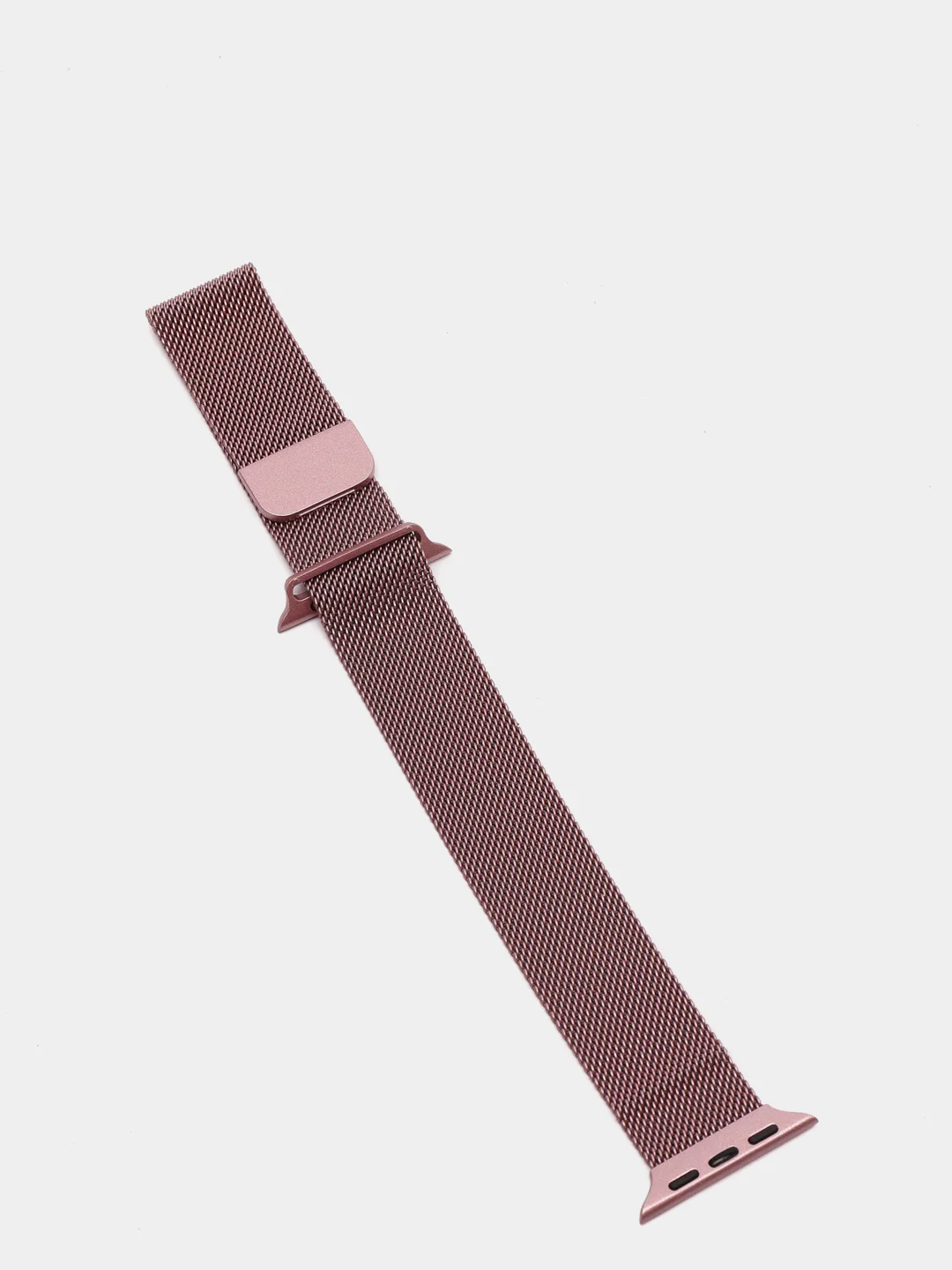 Розовый ремешок для Apple Watch "Миланская петля", металлический