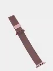 Розовый ремешок для Apple Watch "Миланская петля", металлический