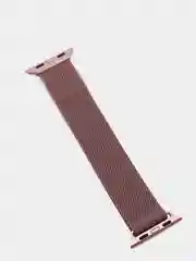 Розовый ремешок для Apple Watch "Миланская петля", металлический
