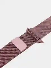 Розовый ремешок для Apple Watch "Миланская петля", металлический