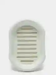 Белый мыльница со съёмной вставкой