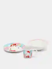 Набор посуды керамической в подарочной упаковке (№4, 3 предмета). Hello Kitty