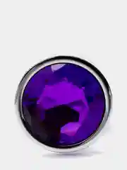 Фиолетовый анальная пробка из нержавеющей стали интимная игрушка S M L