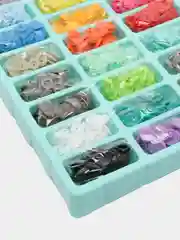Бирюзовый пресс с кнопками